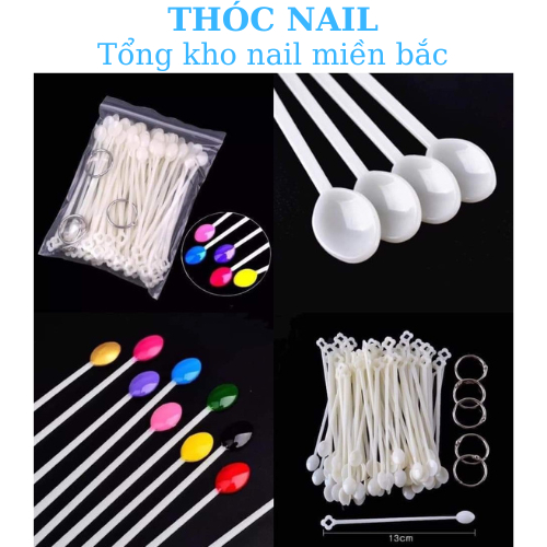 MÓNG QUE KẸO LÀM MẪU NAIL túi 30 móng