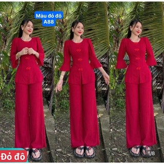 Sét bộ thun xốp quần ống suông tay lỡ.Mã BA88