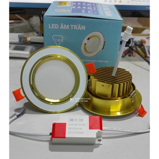 Đèn led âm trần 9-12w phi 90 3 chế độ sáng- Âm trần chỉnh góc cao cấp chíp led bridgelux