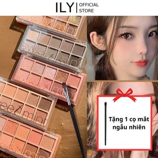 Phấn mắt 10 ô makeup mắt đẹp bảng mắt nhiều màu trang điểm nhiều phong cách bảng phấn mắt nội địa trung ILY