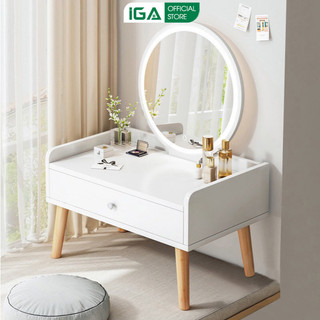 Bàn trang điểm ngồi bệt IGA sắp xếp mỹ phẩm gọn gàng phong cách cực xinh GP143