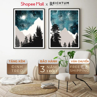 Tranh treo tường tráng gương SET2 của REICHTUM - Trang trí nhà/ Decor phòng ngủ / Chất liệu siêu bền