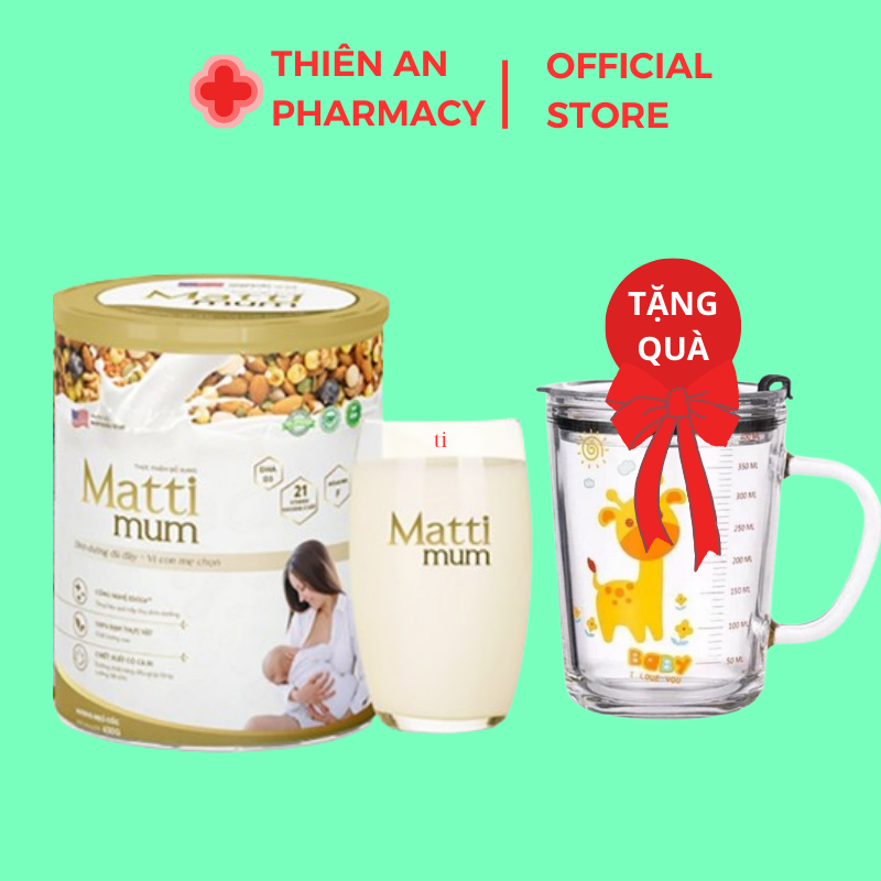M5 Sữa hạt lợi sữa Mattimum lon 650g - Matti Mum Hỗ trợ sữa về nhiều hơn đặc sánh nhiều dưỡng chất - Thiên An Pharmacy
