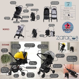 Xe đẩy cho bé - ZARACOS ( EVIVAN 2996 & NORIO 9026 )