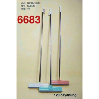 Cây chà sàn 2 mặt ,chổi chà sàn,cọ sàn toilet vy long 6683 kích thước lưỡi 38cm,cây inox dài 1,2m.