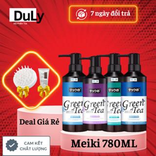 Dầu gội trà xanh Meiki 780ml chống nhờn dưỡng sâu chống gàu - phục hồi tóc hư tổn chính hãng