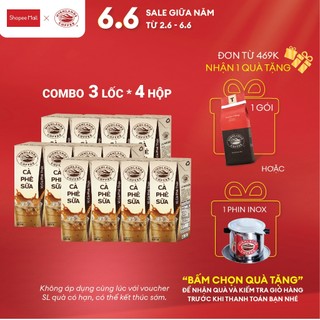 Combo 3 Lốc Highlands Coffee Cà phê Sữa (4 hộp/lốc x 180ml/hộp)