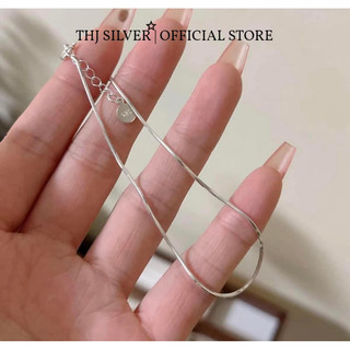  Lắc nữ THJ - Lắc mỳ tròn bạc ta mềm mại  nhẹ nhàng bền màu -THU HUONG SILVER 