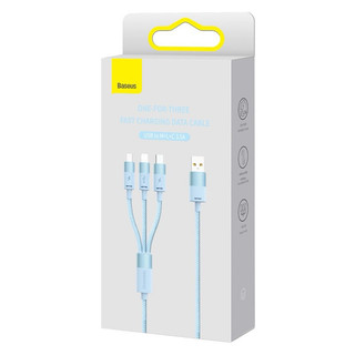 Cáp Sạc Đa Năng Baseus StarSpeed 1-for-3 Fast Charging Data Cable USB to Micro Type C 3.5A