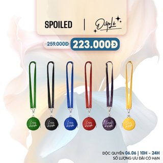 Túi ví tròn đeo chéo SPOILED Da cao cấp / 4 màu