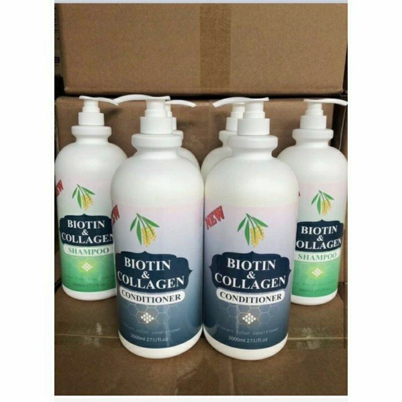 [Sỉ] Dầu cặp gội xả BIOTIN Collagen 2000ml giá tốt siêu tiết kiệm