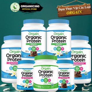 Bột Đạm Thực Vật Hữu Cơ ORGAIN Organic Protein Superfoods Bột Pha Sữa Các Loại