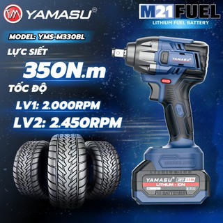 Máy bắn bu lông - máy siết bu lông, mở bulong, vặn ốc vặn bu lông dùng Pin Yamasu  - Không chổi than