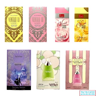 Nước hoa VENTILO chính hãng với đầy đủ tất cả các mùi hương