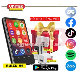 (Hỗ Trợ Tiếng Việt) Máy Nghe Nhạc Android MP4 Màn Hình Cảm Ứng 4.0 Inch Bluetooth WiFi Ruizu H6 - Bản Quốc Tế