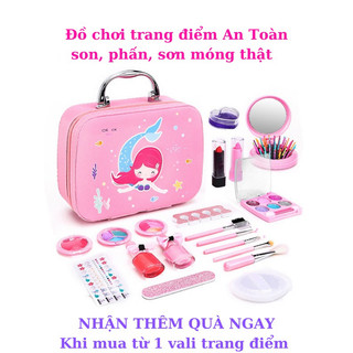 VALI trang điểm cá nhân cực đầy đủ, make up thật, dễ dàng làm sạch với nước dành cho bé gái