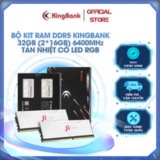 BỘ KIT RAM DDR5 KINGBANK 32GB (2*16GB) 6400MHz TẢN NHIỆT CÓ LED RGB