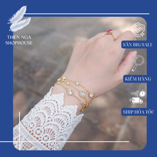 Vòng tay nữ IMBER mix đá pha lê sang trọng , nữ tính Fullbox_thien_nga_viet_nam