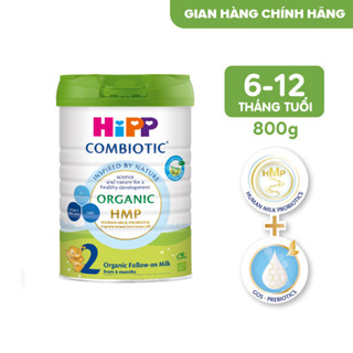 Sữa bột công thức HiPP 2 Organic Combiotic 800g bổ sung DHA trực tiếp dành cho trẻ nhỏ