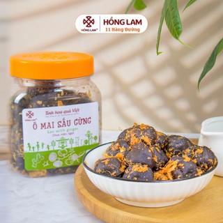 Ô mai sấu gừng hồng lam - vị chua mặn ngọt gừng - hộp