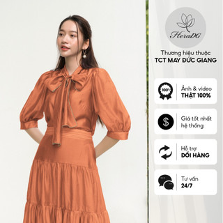 Áo sơ mi nữ heradg , chất liệu tơ cao cấp wakba005