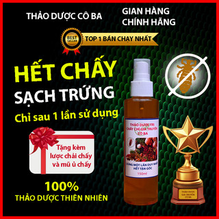 Ủ chấy chí + lược + mũ gia truyền cô ba 150ml. ủ chấy gia truyền. dầu gội diệt chấy chí. hết chấy sạch trứng