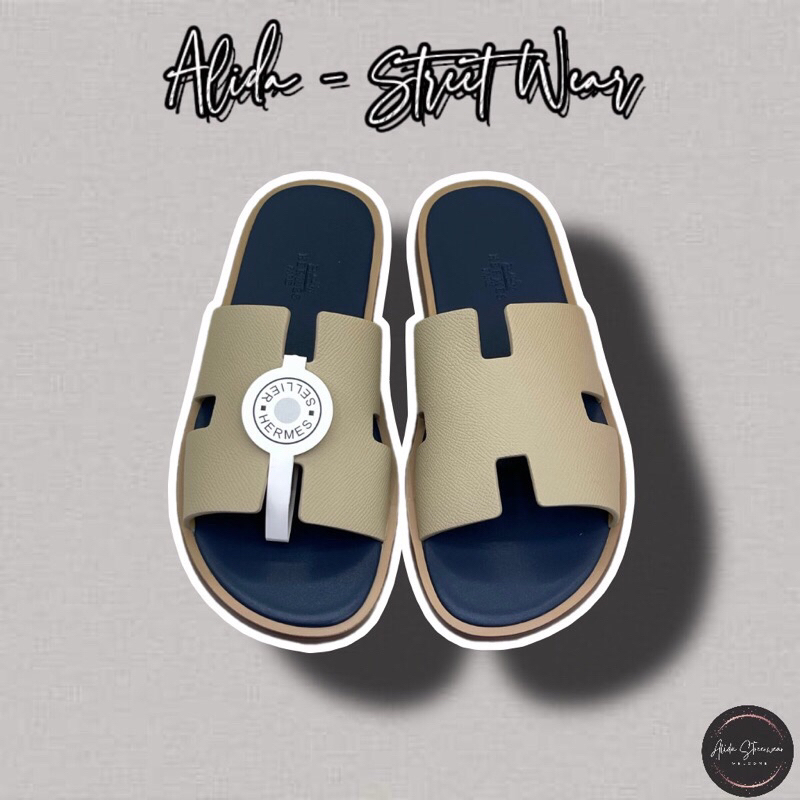 ⚡️[Hight Quality] Dép Lê HM Sandales Izmir Đế Gỗ - Điểm Nhấn Quai Bé Sữa Đế Xanh Cao Cấp Full Box - 