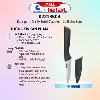 Dao gọt trái cây Tefal Comfort K2213504 - 9cm - Hàng chính hãng