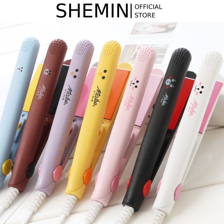 Máy Kẹp Duỗi Tóc Mini Hình Thú Có Hộp Máy Uốn Tóc Ép Tóc Làm Tóc Đa Năng Máy Duỗi Tóc Nhỏ Gọn Mini SHEMIN