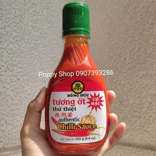 Combo 2 Chai Tương Ớt Hồng Đức (Cay Gấp 3 Loại Thường) 250 Gram x2