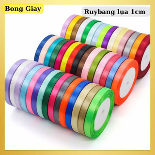 Ruy băng lụa 1cm trang trí và làm nơ
