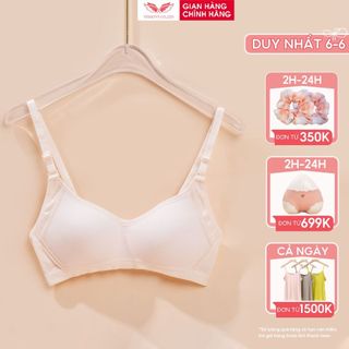 Áo ngực nữ cotton mút mỏng không gọng thoải mái VINGO thiết kế dây lưới mềm thoáng khí S390 VNGO