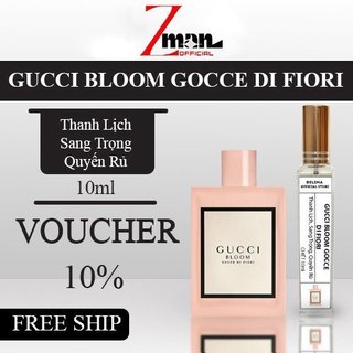 Nước hoa nữ Gucci Bloom EDP, Hương Của Vương Hoa Thơm Ngát Chai 10ml