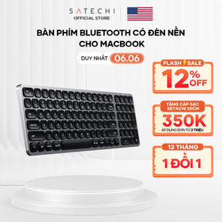  SATECHI Bàn phím bluetooth có đèn nền cho Macbook - BẢO HÀNH 1 NĂM