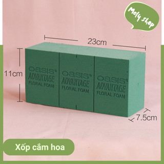 [Siêu Rẻ]_Set 5 Viên To xốp xanh cắm hoa tươi, hoa sáp, mút xốp Oasis Advantage cắm hoa trang trí, hoa xe cưới, hoa khô