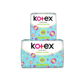 Băng vệ sinh hằng ngày chống tràn kháng khuẩn KOTEX (8 Miếng / 20 Miếng - Xanh Ngọc)