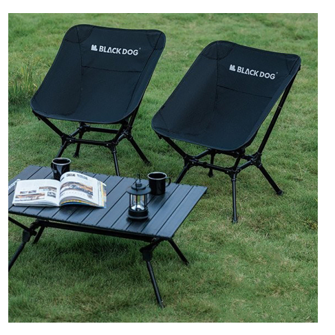 Ghế mặt trăng tựa lưng xếp gọn dã ngoại cắm trại Multi gear Blackdog CBD2300JJ025