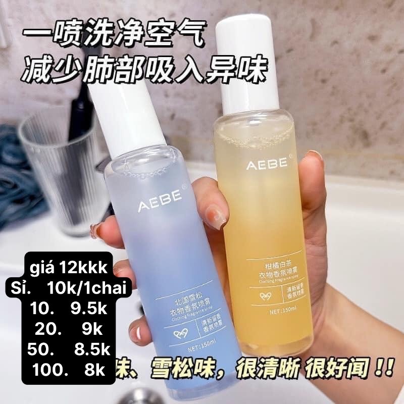 (Bán buôn-chuyên sỉ) Xịt Thơm Quần Áo AEBE 150ML ms02