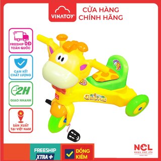Xe 3 Bánh Trẻ Em Vinatoy Nhựa Chợ Lớn L7 hình Hươu Con Vui Vẻ (Không nhạc) - M1763A-X3B dành cho bé từ 2 đến 4 tuổi