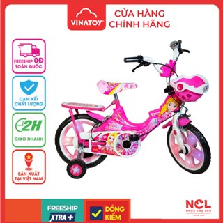 Xe Đạp Trẻ Em Nhựa Chợ Lớn 14 inch Elisa cho bé gái từ 3 - 5 tuổi (Có nhạc, có đèn)