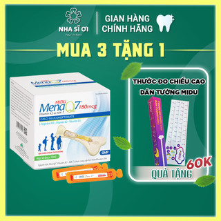 Midu MenaQ7 180mcg – Phát triển chiều cao cho trẻ em và giúp xương chắc, dài, dẻo từ trong bụng mẹ tới suốt cuộc đời