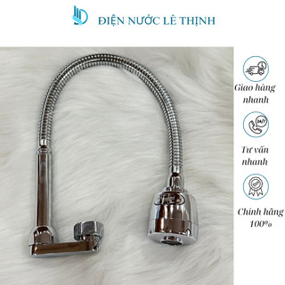 Cần vòi rửa bát mềm nóng lạnh thay thế có khủy đồng