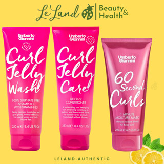  Bộ gội xả cho tóc xoăn tóc uốn Umberto Giannini Curl Jelly Shampoo & Conditioner 250ml 