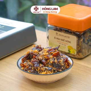 Ô mai khế gừng hồng lam - vị chua mặn ngọt - hộp 200g, 300g, 500g