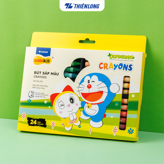 Sáp 24 màu thiên long colokit doraemon cr-c06/do - vỏ ngẫu nhiên