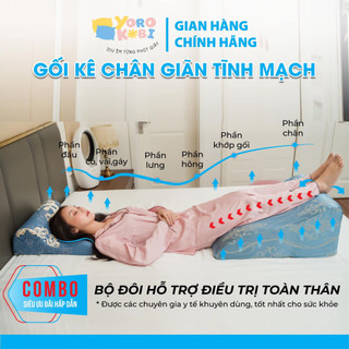 Gối chống suy giãn tĩnh mạch Yorokobi hiệu quả cho nam nữ - gối kê chân giãn tĩnh mạch