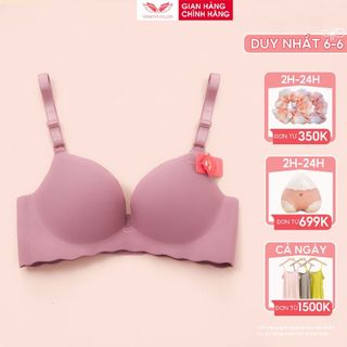 Áo lót nữ đúc su VINGO không gọng đệm dày 2.5cm nâng ngực chống chảy xệ thiết kế không đường may mặc áo dài S268 VNGO