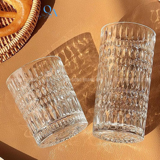  Cốc thuỷ tinh kẻ sọc phong cách Nhật Bản|Ly TT nhà hàng quán cà phê trà sữa | Ly cocktail decor 