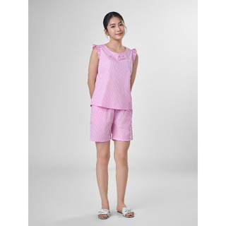 Bộ Mặc Nhà WINNY Kiểu Sát Nách Quần Đùi Chất Woven Thoáng Mát 1MNWO24123B