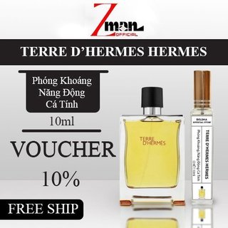 Nước hoa nam Terre D'Hermes, Hương Thơm Sang Trọng Lịch Lãm chiết 10ml